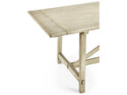Timeless Rectangular 125-173 Inch Extendable Dining Table Stripped Oak