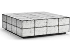 Jc Modern Square Mirror Eglomise Glass Coffee Table