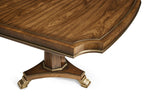 Viceroy Extendable Rectangle Dining Table in Brown Santos and Brass
