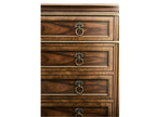 Viceroy Mahogany Wood Santos Brown Sideboard with Brass Inlay