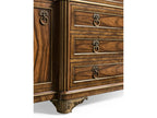 Viceroy Mahogany Wood Santos Brown Sideboard with Brass Inlay