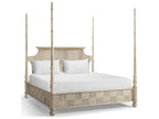 William Yeoward Bywater King Poster Bed in Washed Acacia Oak