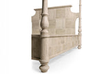 William Yeoward Bywater King Poster Bed in Washed Acacia Oak