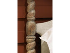 Caldera California King Four Poster Bed in Light Spain Painted Walnut Brown Acacia Wood
