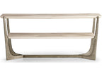 Tidepool Rectangular Wood Console Table in Natural Dyed Koto