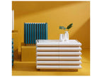 Kiki 6-Drawer Dresser in Ivory Lacquer and Brushed Brass