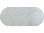 Alphaville Oval Marble Dining Table with Honed Brass Bases