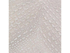 Kano Square Resin White Coffee Table with Crocodile Pattern
