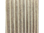 Moon Shadow Oak Wood Sideboard with Mirrored Glass and Fluted Drawers