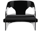Joe Colombo Iconic PMMA Accent Chair in Opaque Black