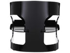 Joe Colombo Iconic PMMA Accent Chair in Opaque Black