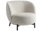 Lunam White Fabric Accent Armchair by Patricia Urquiola