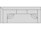 Hinson Right Arm Corner Sofa