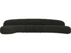 Moritz 3-Piece Licorice Boucle Fabric Sectional Sofa Right Chaise