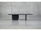Hana Oval Coffee Table in Dusk Black Micro Skin