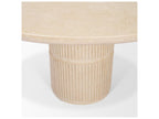 Mercana Sorrano 59 Botticino Marble Round w/ Fluted Base Dining Table,"<div class="flex-col">
<span class="font-semibold">Features</span><ul>
<li class="text-sm"><div>59.0L x 59.0W x 30.5H</div></li>
<li class="text-sm"><div>Crafted from Botticino marble