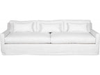 Kathy Upholstered Sofa with Loose Cushions and Optional Slipcover