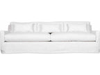 Kathy Upholstered Sofa with Loose Cushions and Optional Slipcover