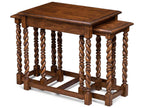 Serpentine Rectangular Wood End Table