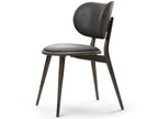 The Dining Chair Leather Brown Upholstered Side Dining Chair
