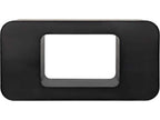 Shylock Rectangular Metal Console Table in Matte Black