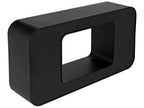 Shylock Rectangular Metal Console Table in Matte Black