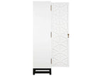 Maharadscha Small Hutch in Solid White with Matte Black Base