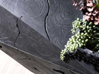 Prism Console Table in Black Wood