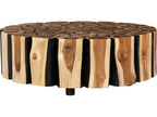 Boscage Round Wood Natural Charred Coffee Table