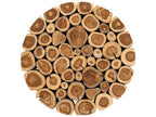 Boscage Round Wood Natural Charred Coffee Table