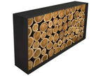 Rectangular Wood Natural Console Table