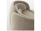 Peonia Swivel Armchair in Beige Zea Fabric