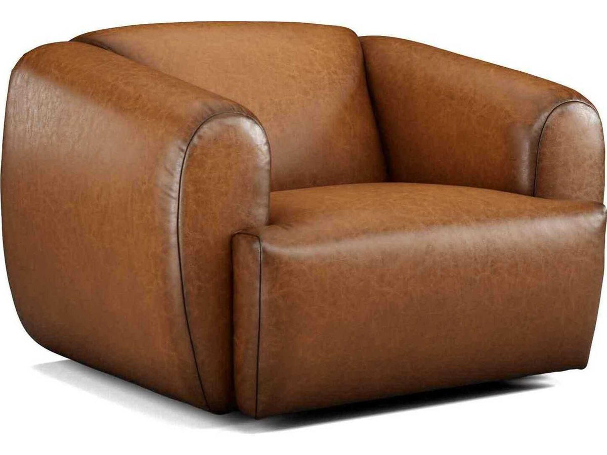 Moondance Swivel Leather Accent Chair