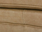 Kara Brown Leather Accent Chair with Track Arms