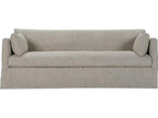 Madeline 3-Seat Upholstered Slip Sofa in Natural Gray Linen