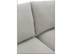 Serena 2-Piece 4-Seat Slipcovered Sectional Sofa in Gray Fabric