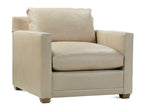 Sylvie Beige Leather Accent Chair