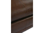 Sylvie 2-Piece Genuine Leather Sectional Sofa in Brown