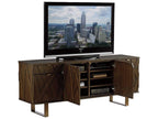 Cross Effect Ellison 74-Inch Media Console in Mocha Oak