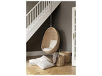 Indoor Icons Swivel Brown Accent Chair & Dark Grey Cushion Set