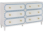 Greenwich 6-Drawers White Double Dresser