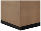 Shiloh Square Coffee Table with White Glass and Gold Stainless Steel