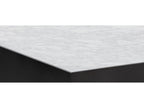 Selah Square Coffee Table in White Carrara Marble and Black Steel