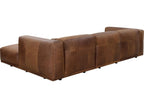 Beau Leather Sectional Sofa