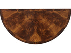 Beauty of Leaves Bowfront Console Table in Mahogany and Gilt