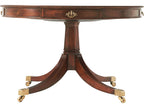 Lavinia's Supper Party 48-Inch Round Dining Table in Rosewood and Pollard Banded Veneer