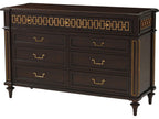 Alexa Hampton McCombs 9-Drawer Dresser in Cambridge with Gold Details