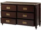 Alexa Hampton Duane Marble Commode with Gray Marble Top