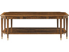 Sloane Rectangular Coffee Table in Edwardian Brown with Okoume Veneer