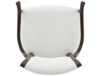 Spencer London Solid Wood Brown Upholstered Arm Dining Chair